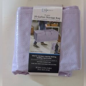 New Mainstays Purple 20 Gallon Storage Bag